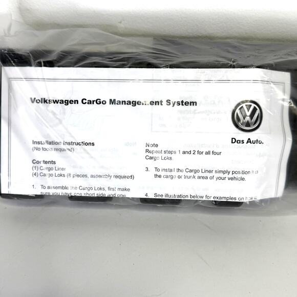 Volkswagen VW CarGo Management System Cargo Locks Blocks 8 Piece New OEM - Picture 2 of 3